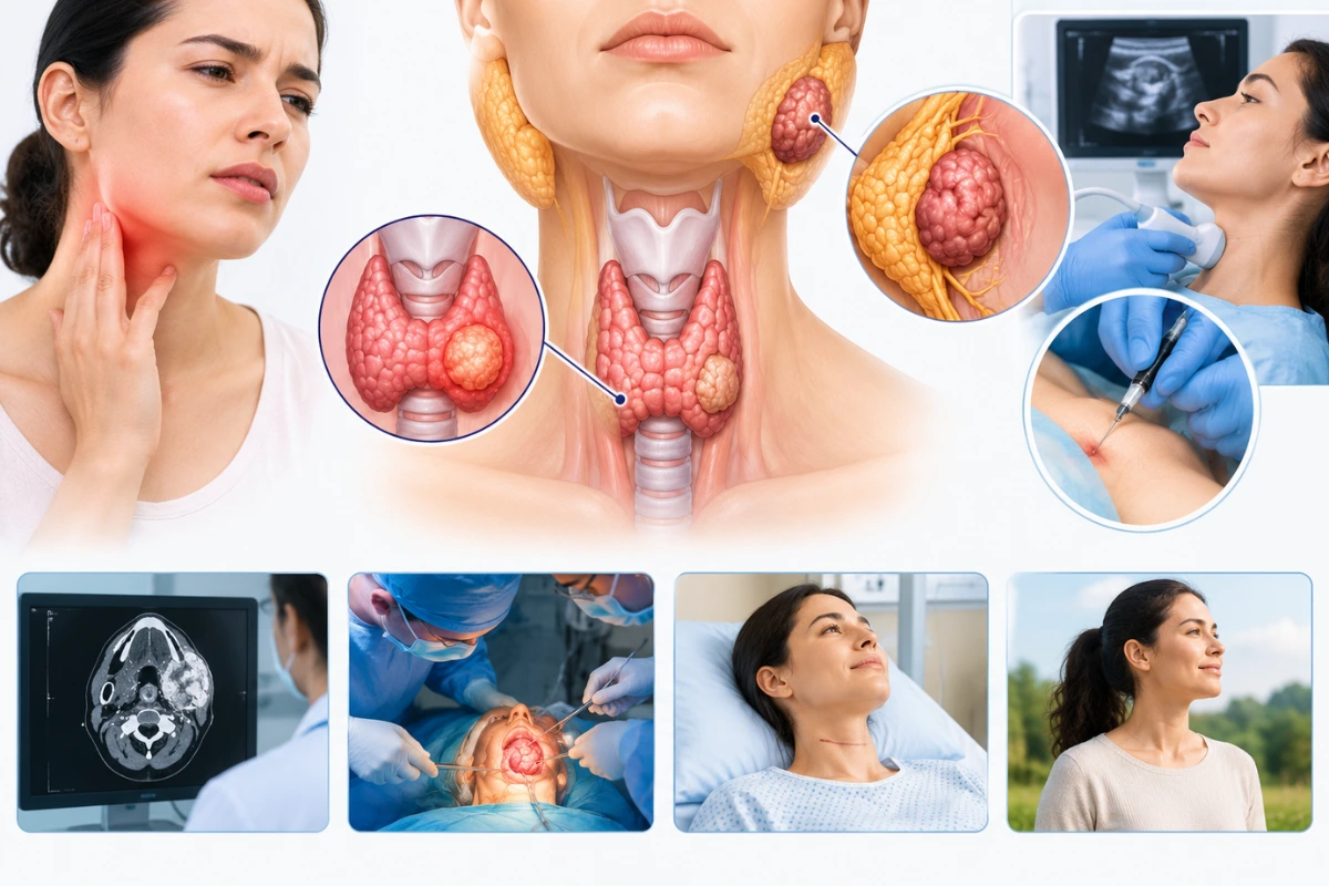 Thyroid and Parotid Tumours Symptoms, Tests, Treatment and Recovery